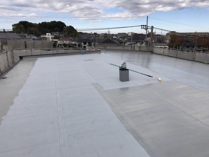 雨漏りによる屋上の防水工事（ウレタン塗膜防水）｜埼玉県さいたま市南区のVマンションにて雨漏り修理